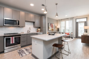 Durham, North Carolina residential apartment kitchen