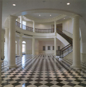 Regent University lobby staircase