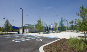 parking area for braddock park athletic complex