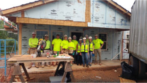 Clancy & Theys Charlotte team working with Habitat for Humanity