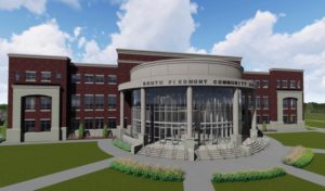 South Piedmont Community College Rendering Construction