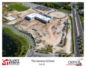 Aerial photo of Geneva construction