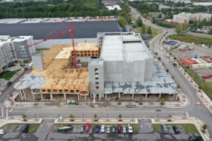 Summit Pointe aerial view of construction management process