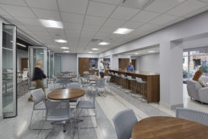 White Memorial Presbyterian Church sitting area interior construction design