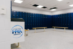 Hampton Virginia Aquaplex's locker rooms