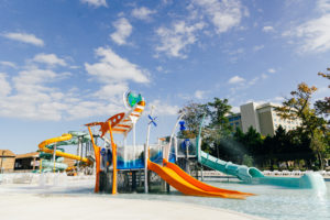 Hampton Virginia Aquaplex's water play equipment